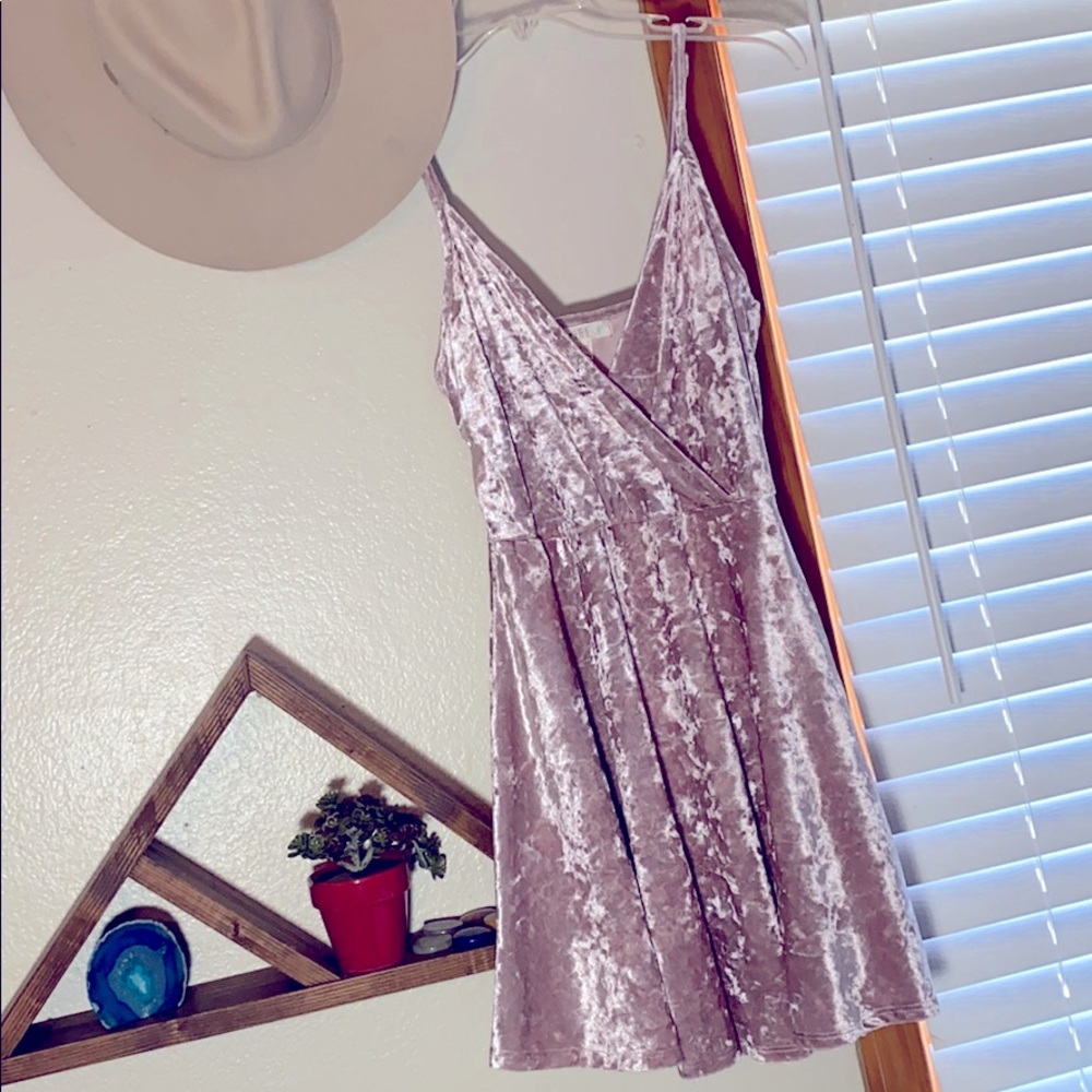 90s Vibes Velour Mini Dress